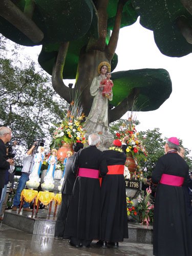 Đức Hồng Y Ivan Dias làm phép thánh tượng Mẹ La Vang mới. 007